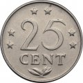 Антильские острова 25 центов 1971 год