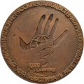 Настольная медаль 1 Международный кинофестиваль неигровых фильмов Русские самоцветы. Ленинград 1989. D-70мм
