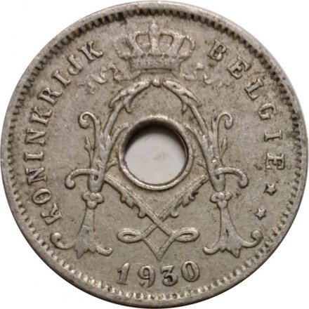 Бельгия 5 сантимов 1930 год (звезда)