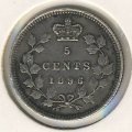 Канада 5 центов 1896 год