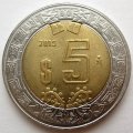 Мексика 5 песо 2015 год - Орёл
