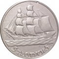 Польша 5 злотых 1936 год - 15 лет морскому порту Гдыня