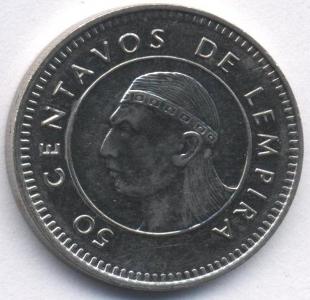 Гондурас 50 сентаво 1999 год