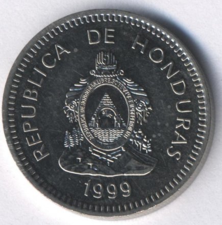 Гондурас 50 сентаво 1999 год