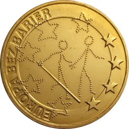 Польша 2 злотых 2011 год - Европа без границ. 100-летие Общества слепых
