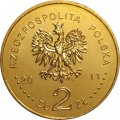 Польша 2 злотых 2011 год - Европа без границ. 100-летие Общества слепых