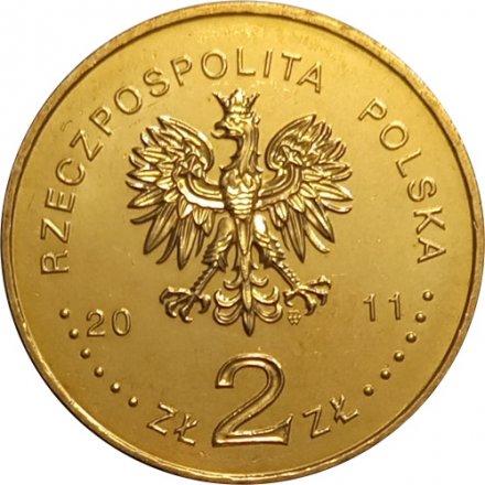 Польша 2 злотых 2011 год - Европа без границ. 100-летие Общества слепых