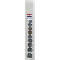 Набор из 9 монет Хорватия 1993-2017 год