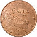 Греция 5 евроцентов 2014 год