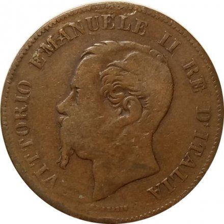 Италия 5 чентезимо 1867 год (M)