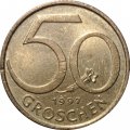 Австрия 50 грошей 1997 год