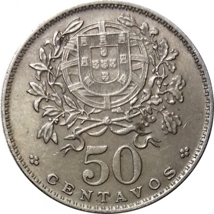 Португалия 50 сентаво 1962 год
