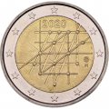 Финляндия 2 евро 2020 год - 100 лет Университету Турку