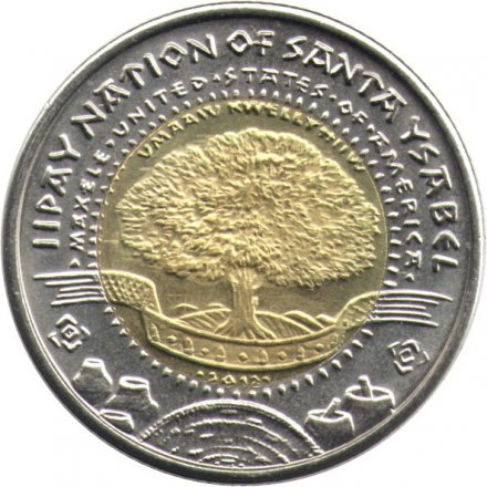 Жетон США 5 долларов 2012 год - Резервация индейцев. Санта Изабель