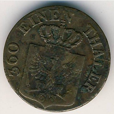 Пруссия 1 пфеннинг 1828 год
