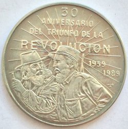 Куба 1 песо 1989 год