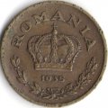 Румыния 1 лей 1938 год - F