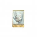 Значок Ленин 100 лет 1870 - 1970 (накладка, серый цвет)