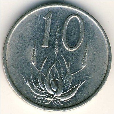 ЮАР 10 центов 1982 год