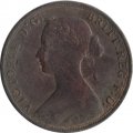 Великобритания 1/2 пенни 1861 год