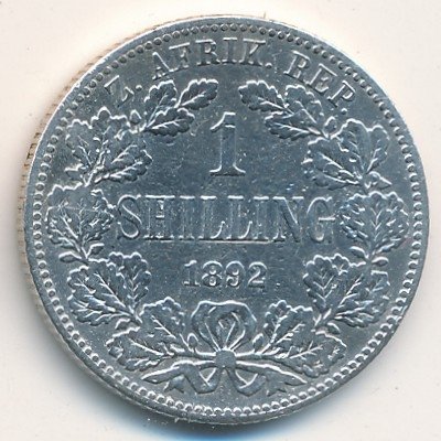 ЮАР 1 шиллинг 1892 год