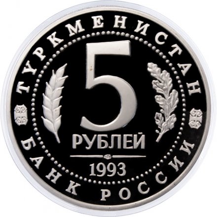 Россия 5 рублей 1993 год - Древний Мерв (Proof)