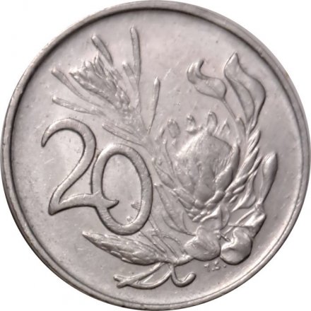 ЮАР 20 центов 1988 год