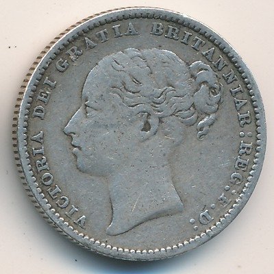 Великобритания 1 шиллинг 1880 год