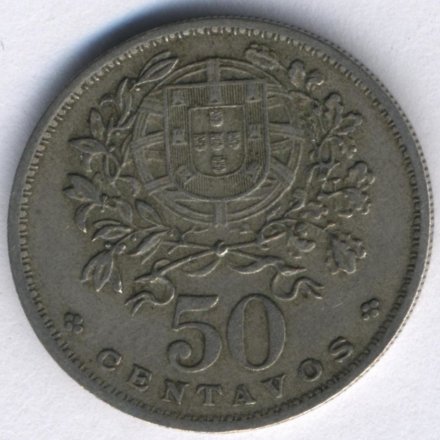 Португалия 50 сентаво 1957 год