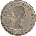 Великобритания 2 шиллинга (1 флорин) 1957 год