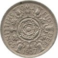 Великобритания 2 шиллинга (1 флорин) 1957 год