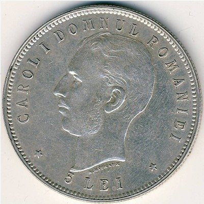 Румыния 5 леев 1906 год