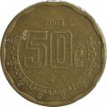 Мексика 50 сентаво 2005 год