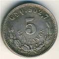 Мексика 5 сентаво 1901 год