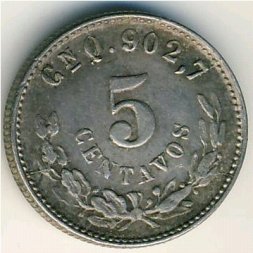 Мексика 5 сентаво 1901 год