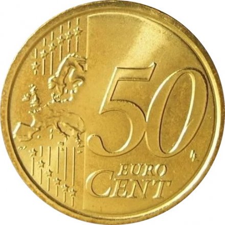 Сан-Марино 50 евроцентов 2008 год - Три башни Сан-Марино
