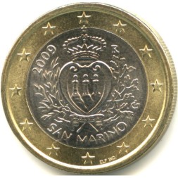 Сан-Марино 1 евро 2009 год - Герб Сан-Марино