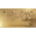 Сувенирная банкнота Австралия 5 фунтов 1960 год (золотые) - UNC