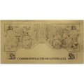 Сувенирная банкнота Австралия 5 фунтов 1960 год (золотые) - UNC