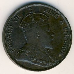 Гонконг 1 цент 1902 год