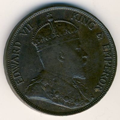 Гонконг 1 цент 1902 год