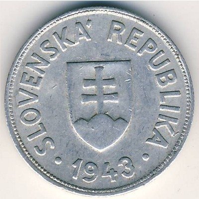 Словакия 50 гелеров 1943 год