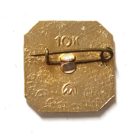 Значок В.И. Ленин (золотистый)