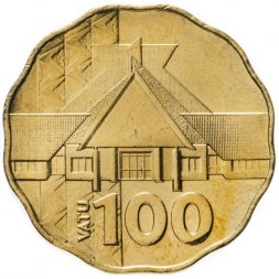 Вануату 100 вату 2015 год - Здание парламента