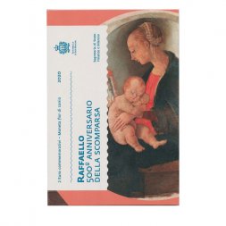 Сан-Марино 2 евро 2020 год - 500 лет со дня смерти Рафаэля Санти