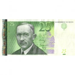 Эстония 25 крон 2007 год - XF-